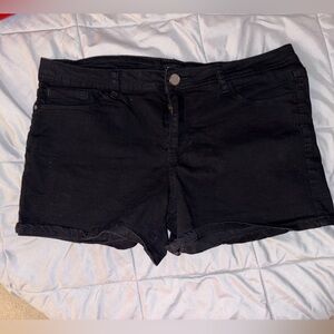 Classic Black Jean Shorts for Women